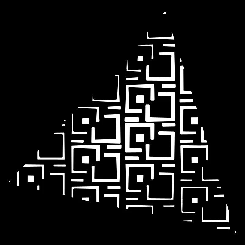 Motif triangle abstrait