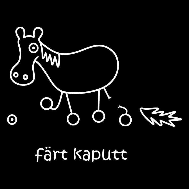 färt kaputt, kaputtes Pferd, lustiges Pferd, krank