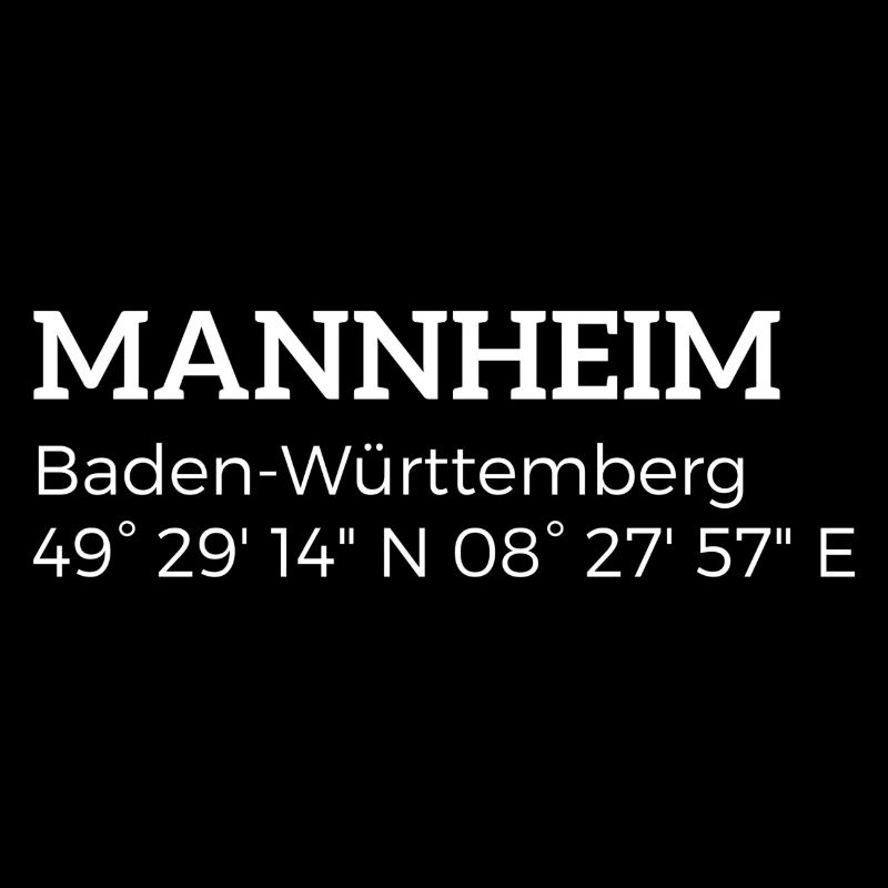 Mannheim Baden-Württemberg coordinates