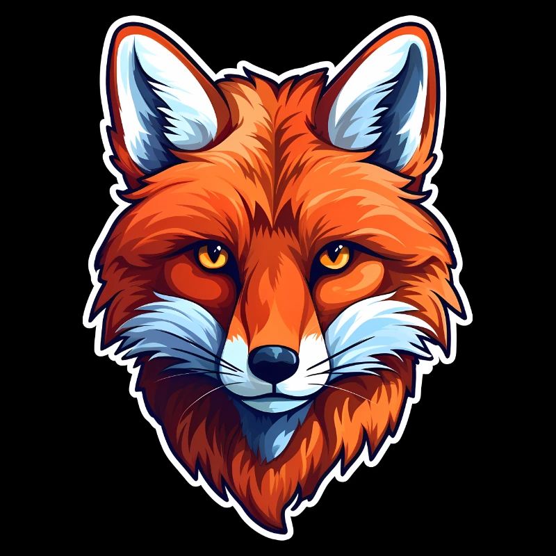 Fox Animal Head Forest