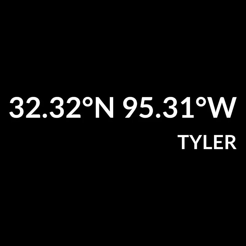 Tyler, Texas, USA Coordinates