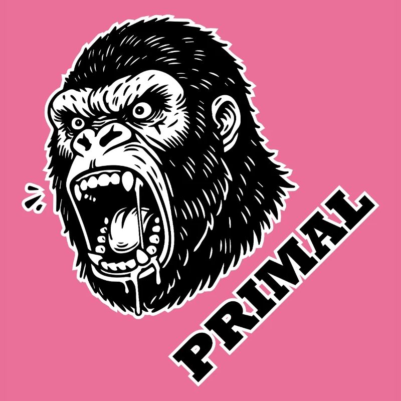 Wütender Gorilla - PRIMAL Design