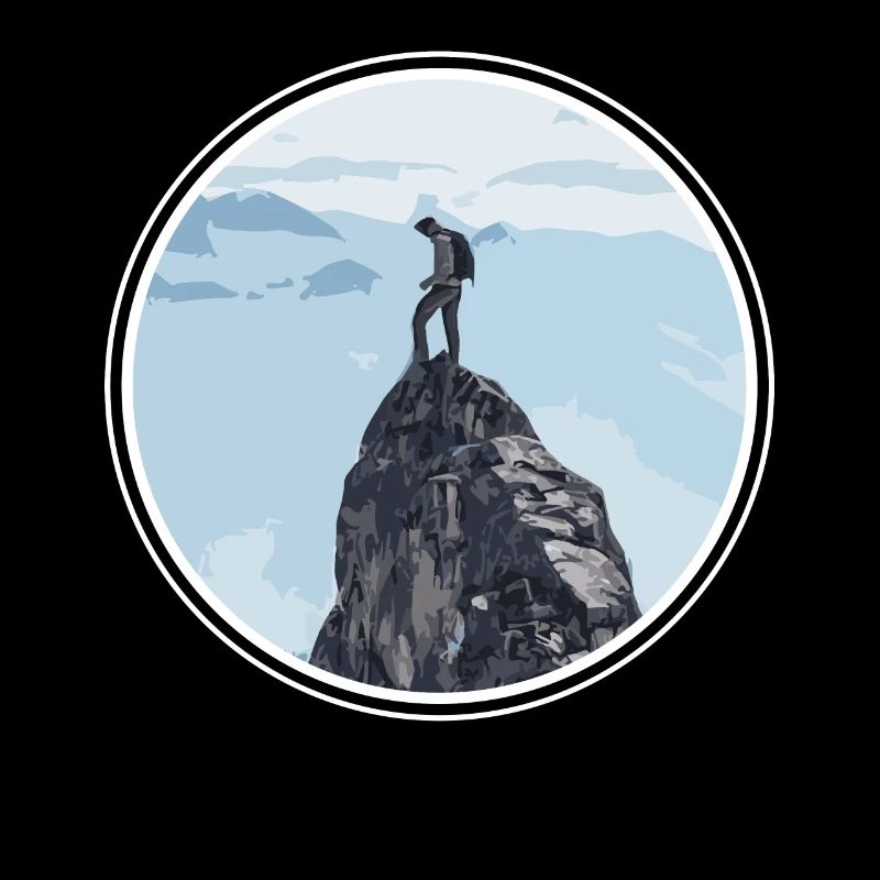 Bergsteigen Geschenk Bergsteiger Klettern Gipfel