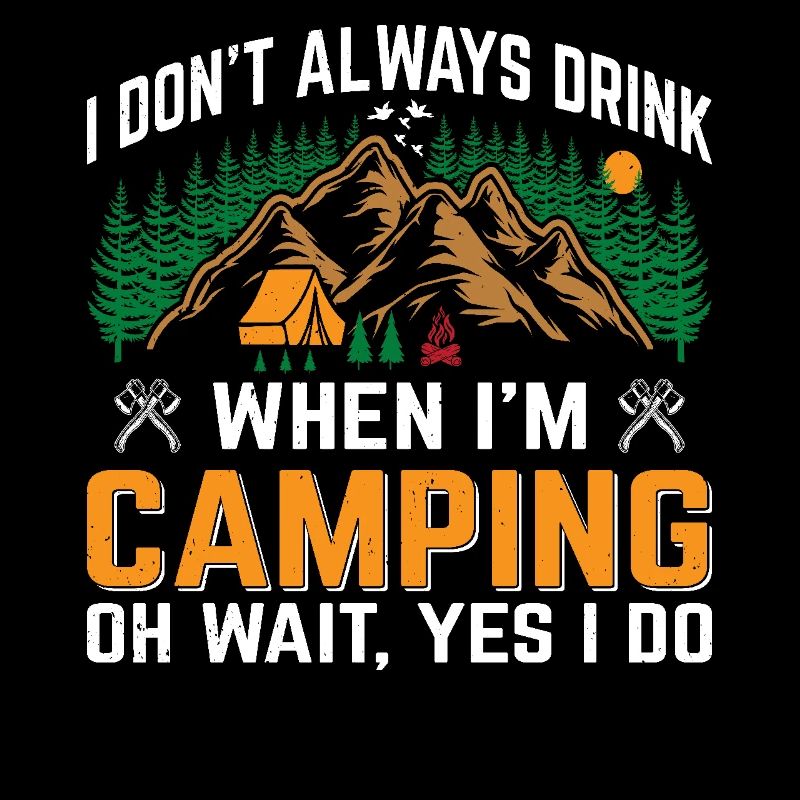 Camping for Men Alcohol and Camping