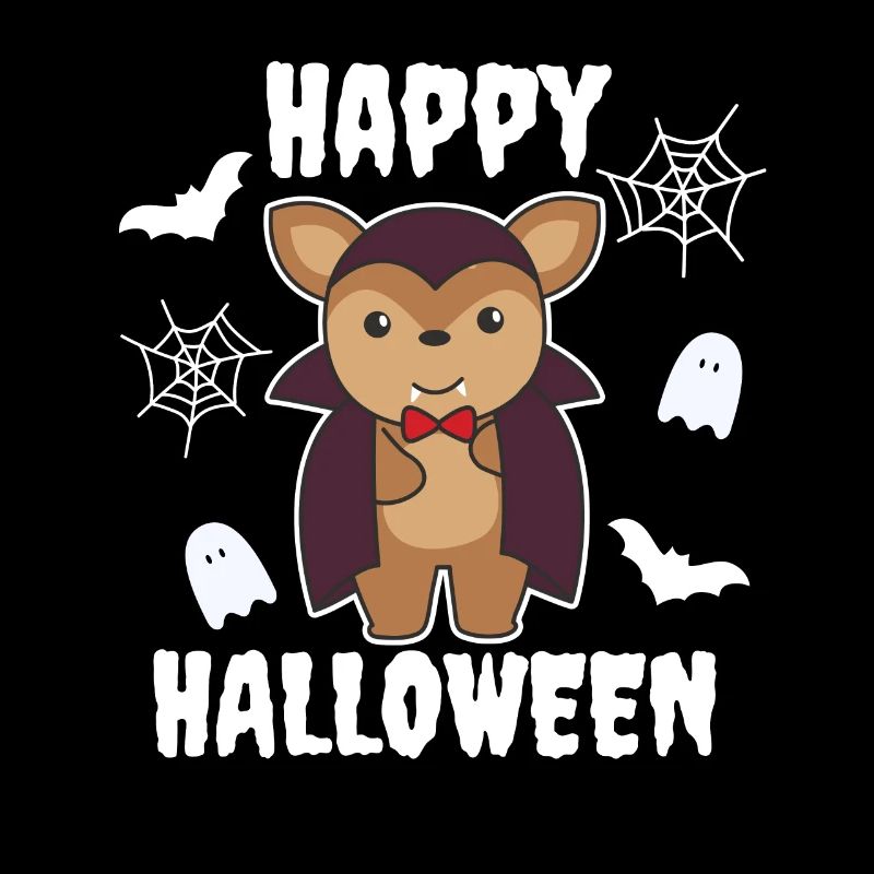 Cerf Joyeux Halloween Mignon Diable Vampire Costume