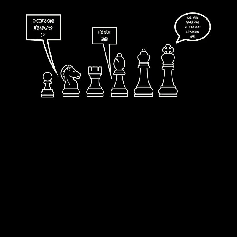 Pièces d'échecs drôles