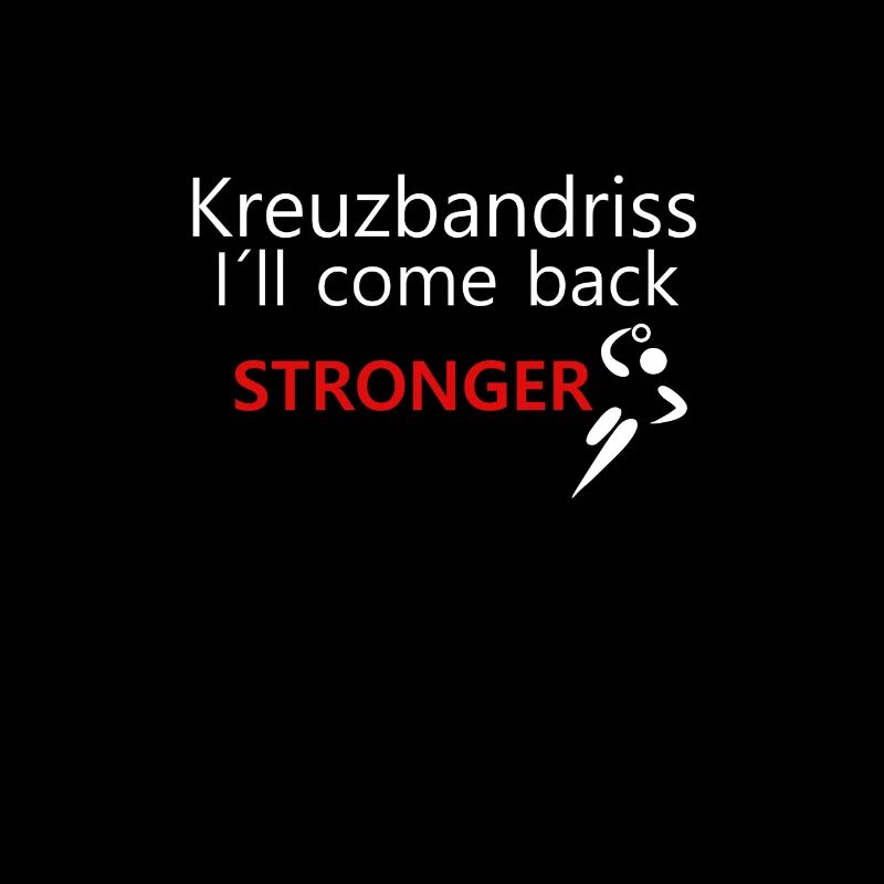 Kreuzband Come Back Stronger Geschenk Idee