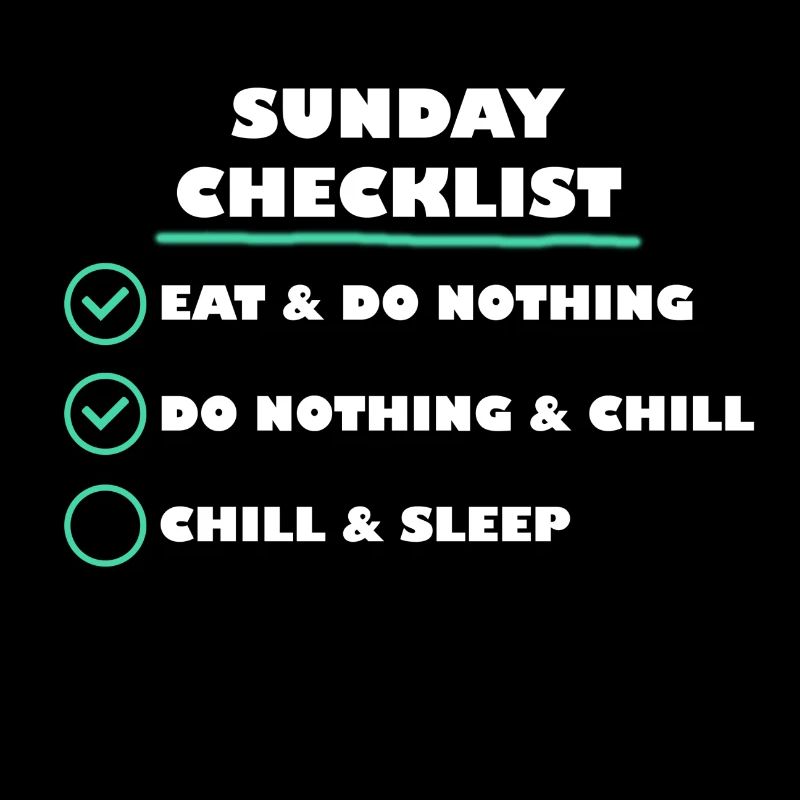 Sunday Checklist