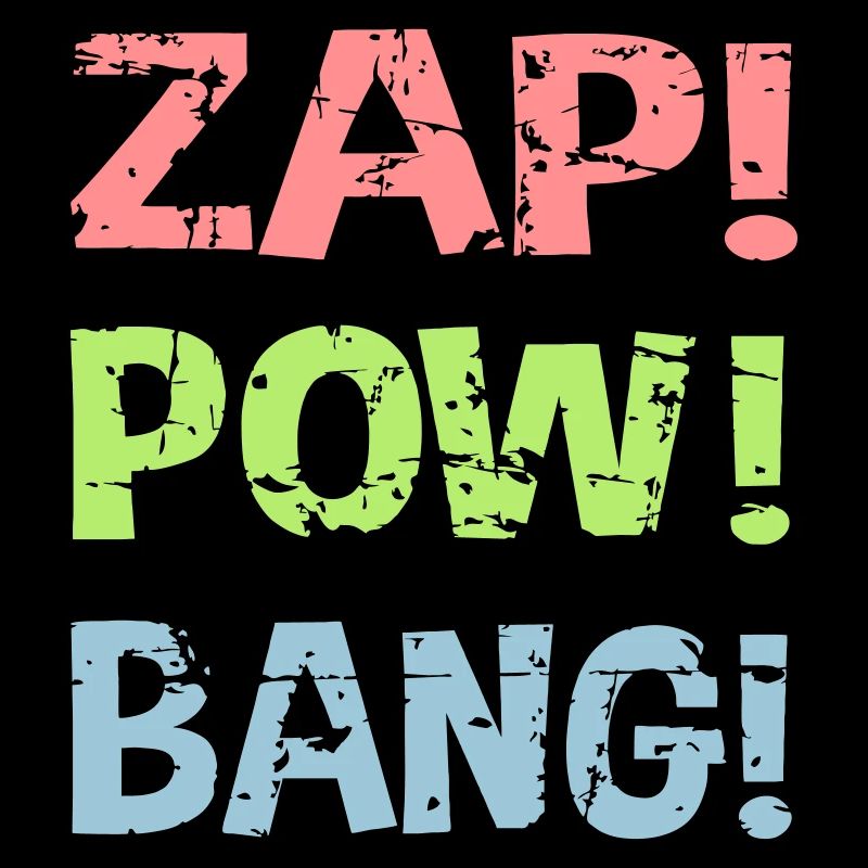 ZAP! POW! COUP! Couleurs modifiables