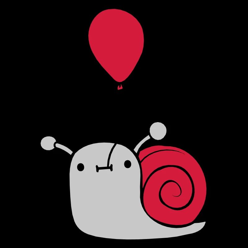Niedliche Luftballon Schnecke