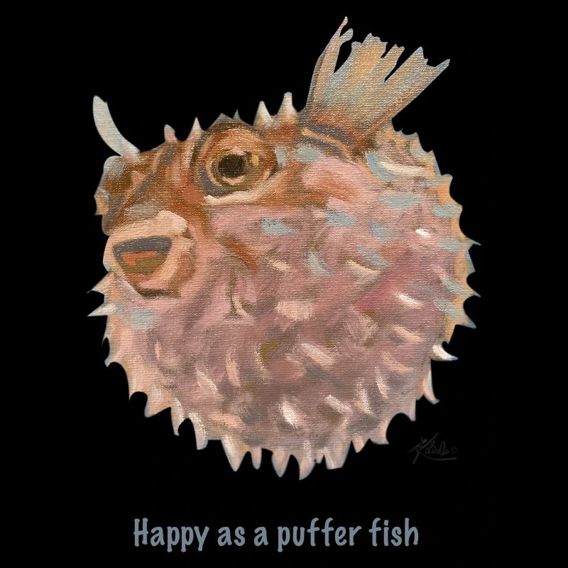 Happy puffer fish