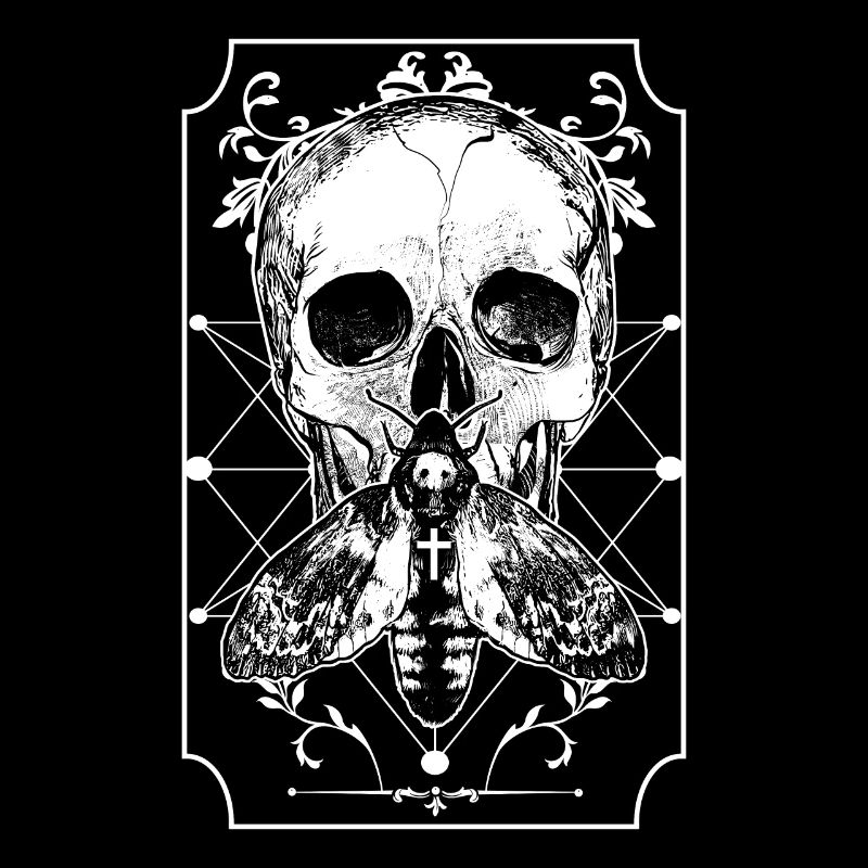 Os de crâne gothique Skull Moth