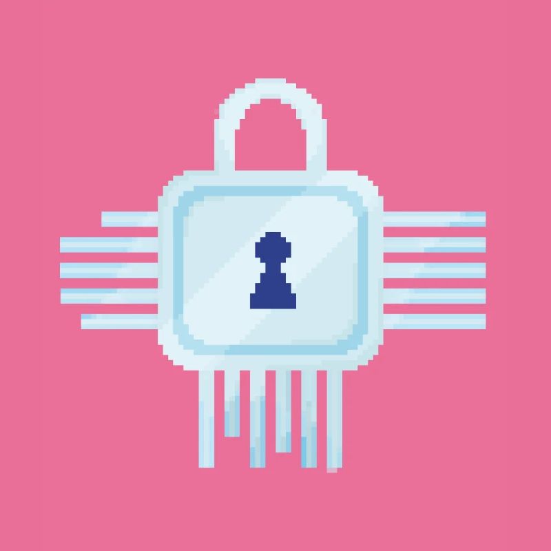 Retro Pixel IT Lock