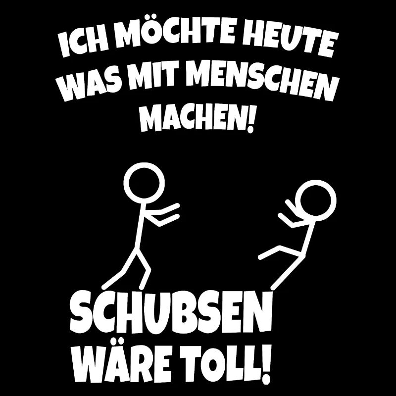 Menschen Schubsen Ironie