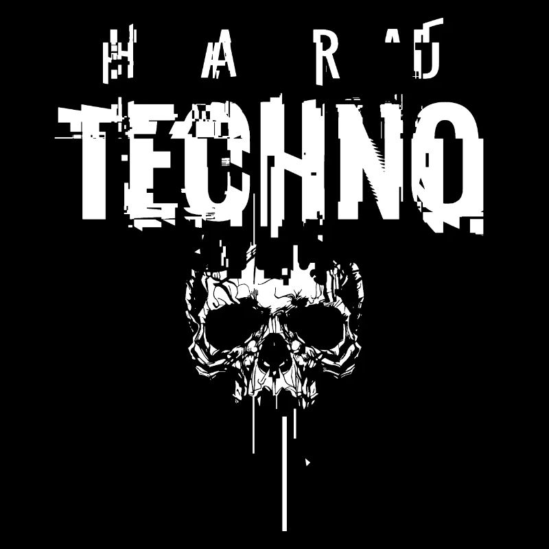 HARD TECHNO Skull Glitch