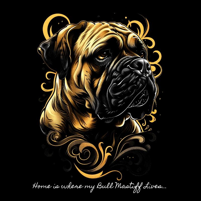 C’est là que vit mon Bullmastiff...