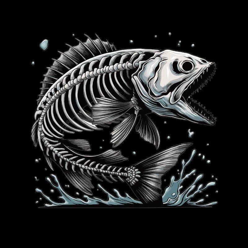 Evil Bony Fish from the Deep