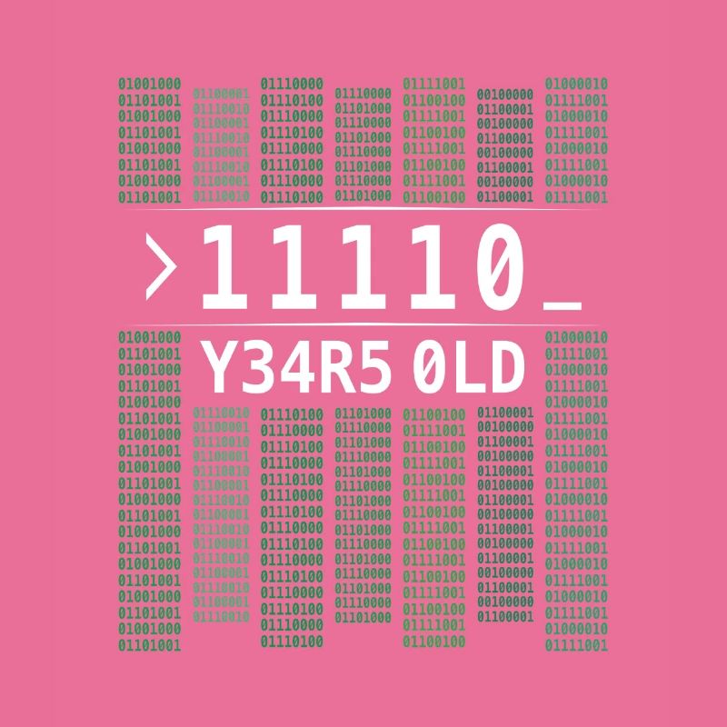 11110 ANS CODE BINAIRE D’ORDINATEUR 30E ANNIVERSAIRE