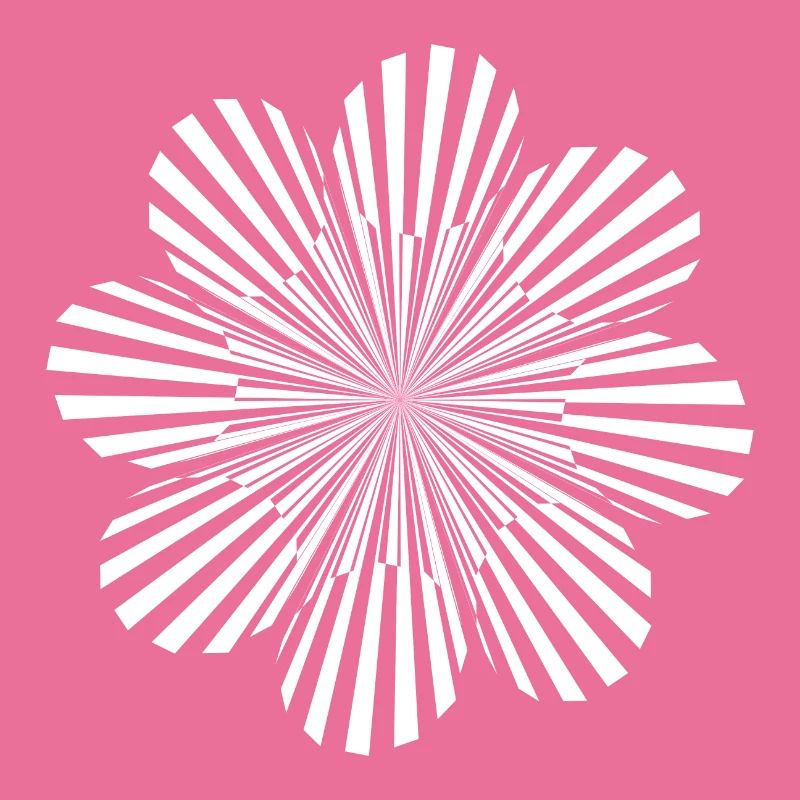 Psychedelic pattern black white