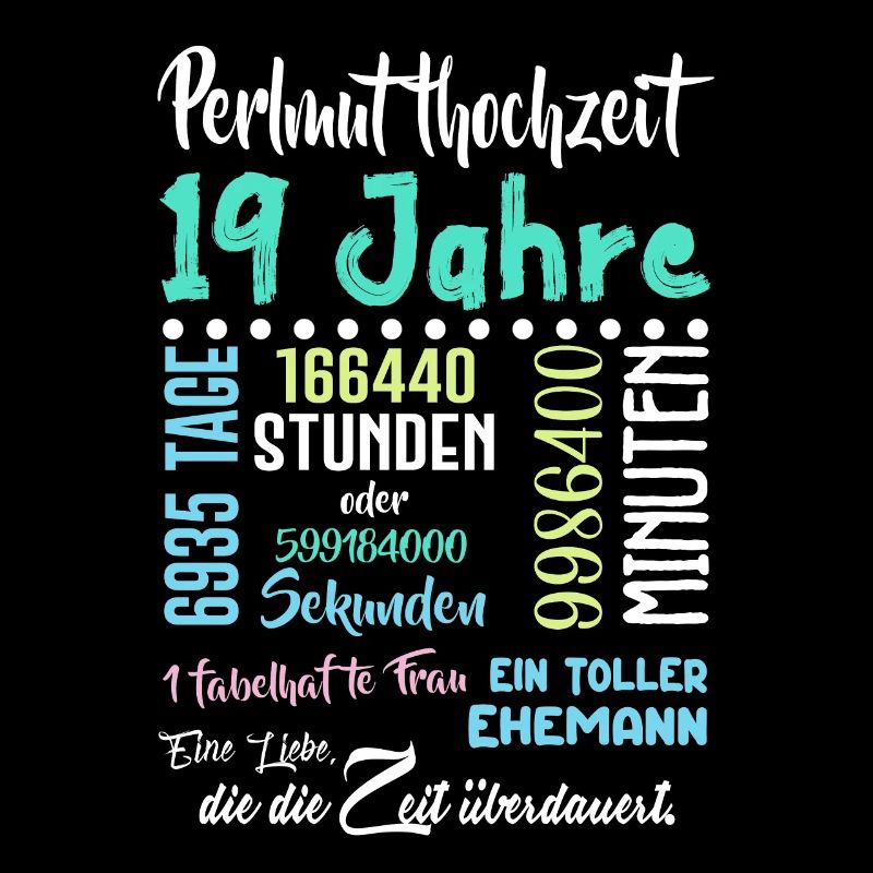 Perlmutthochzeit 19 Jahre Hochzeit Partner Feiern