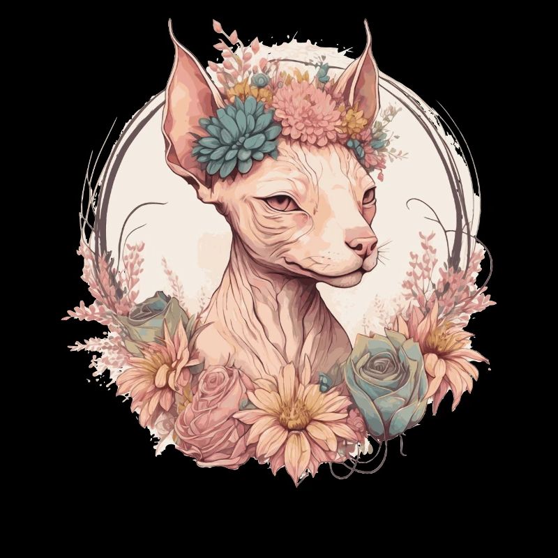 Mignon Sphynx Cat Cat Fleur Crown Cats Pet Kitten