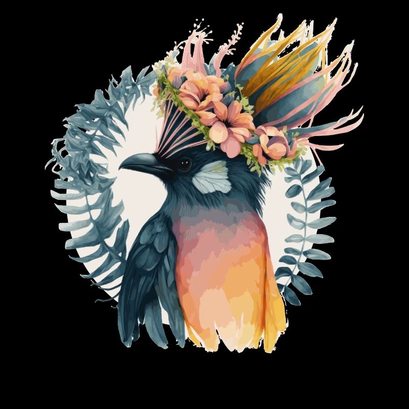 Mignon Oiseau De Paradis Fleur Fleur Couronne Oiseaux de compagnie