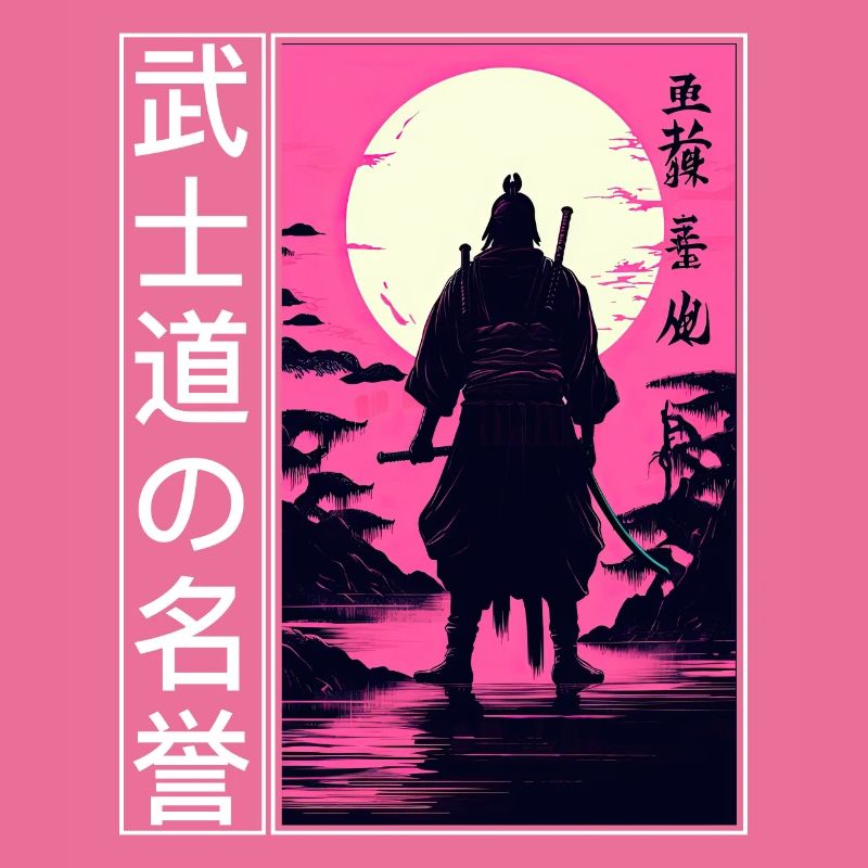 Bushido Code Vaporwave Samurai Japanese Warrior Ka