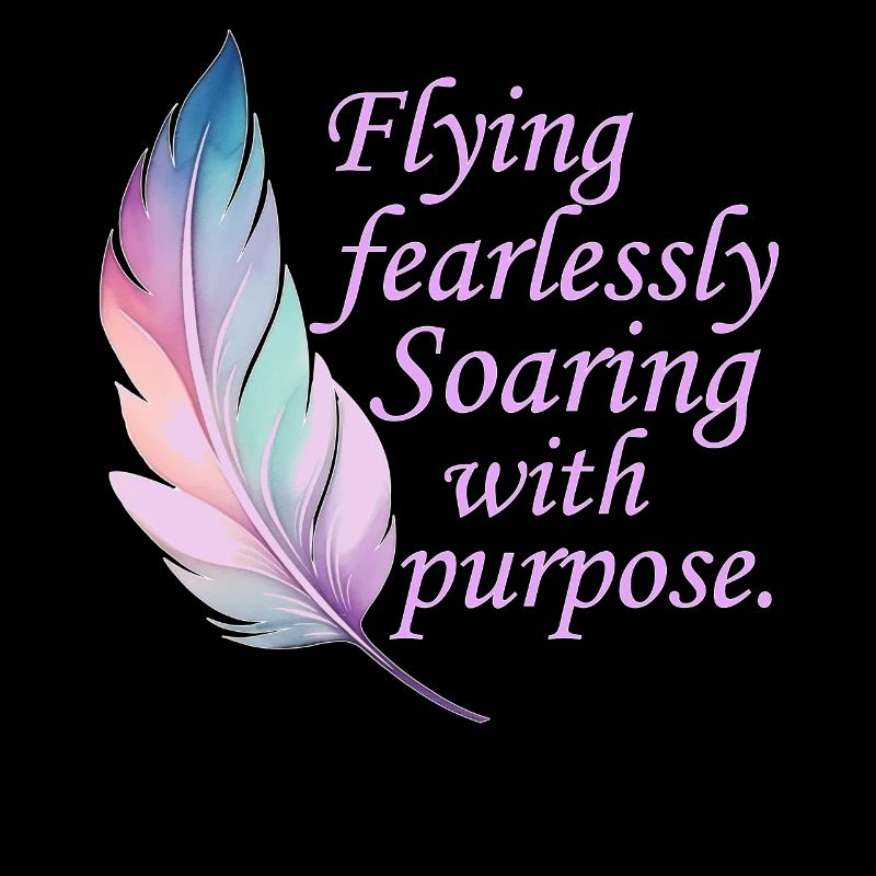 Flying Fearlessly Soaring With Purpose Pastel Boho