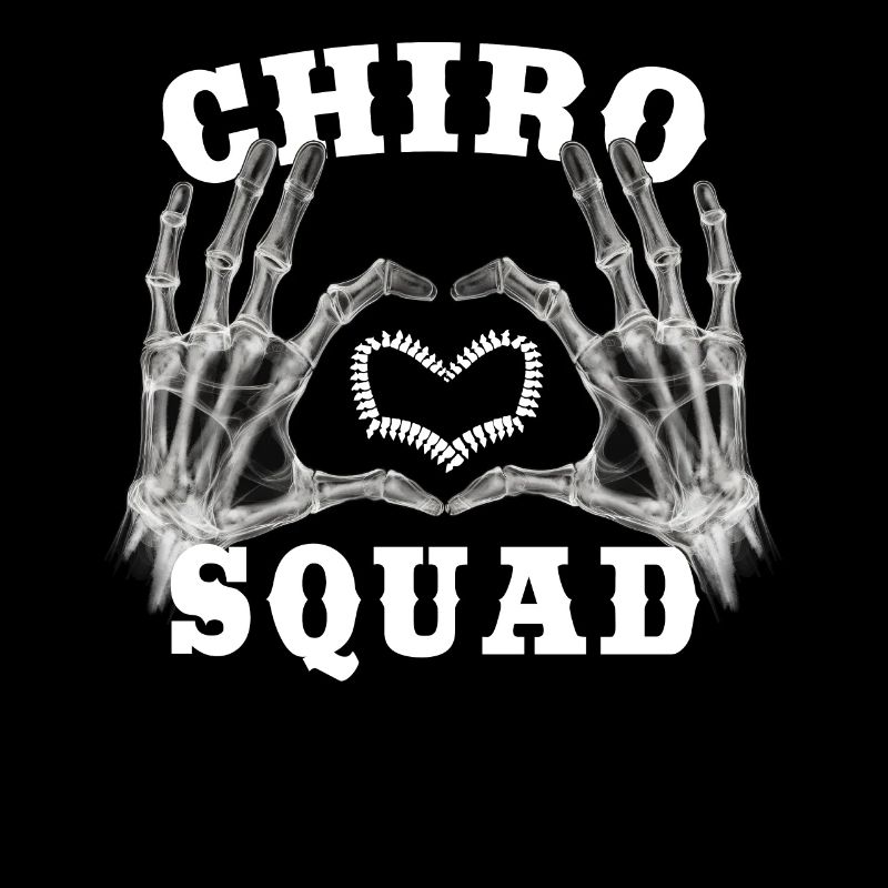 Skeleton Hand Heart Chiro Squad Chiropractic Assis