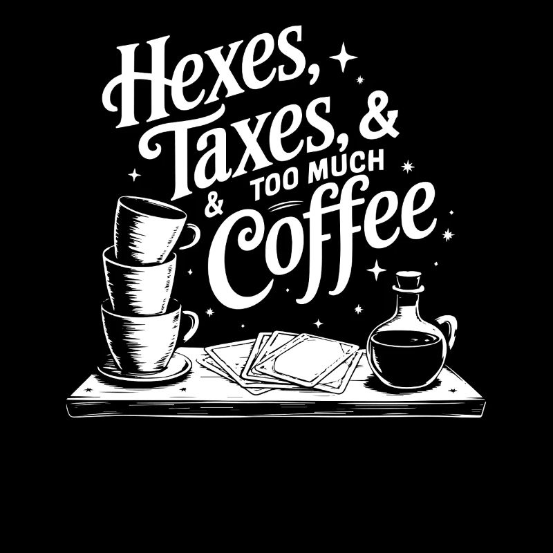 Hexes Taxes Café Comptable Sorcière Décaféiné