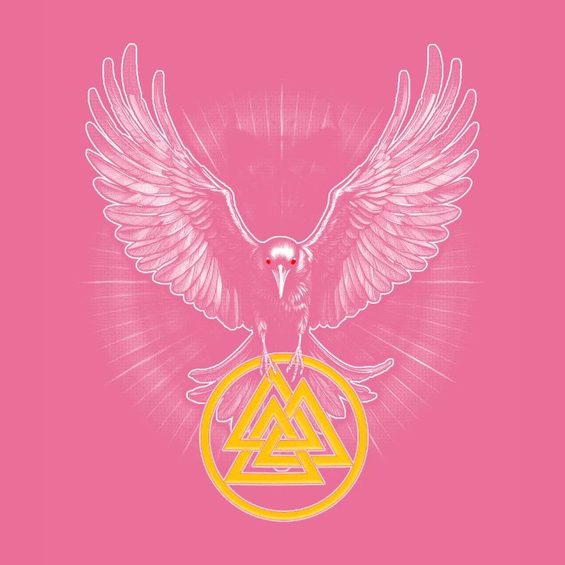 raven valhalla symbol - wikinger Rabe Valhalla