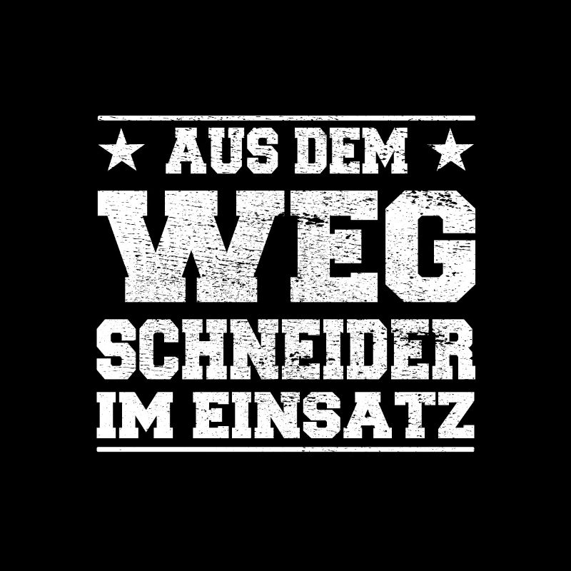Aus dem Weg Schneider im Einsatz Design