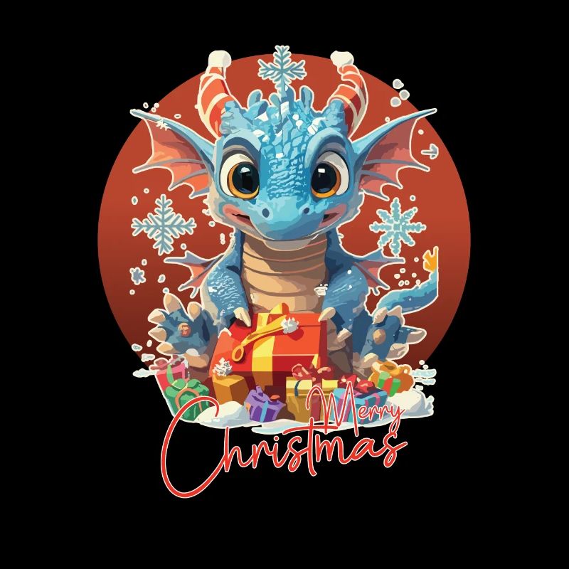 Joyeux Noël - Dragon Bleu - Cadeau