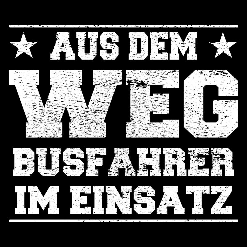 Aus dem Weg Busfahrer im Einsatz Design
