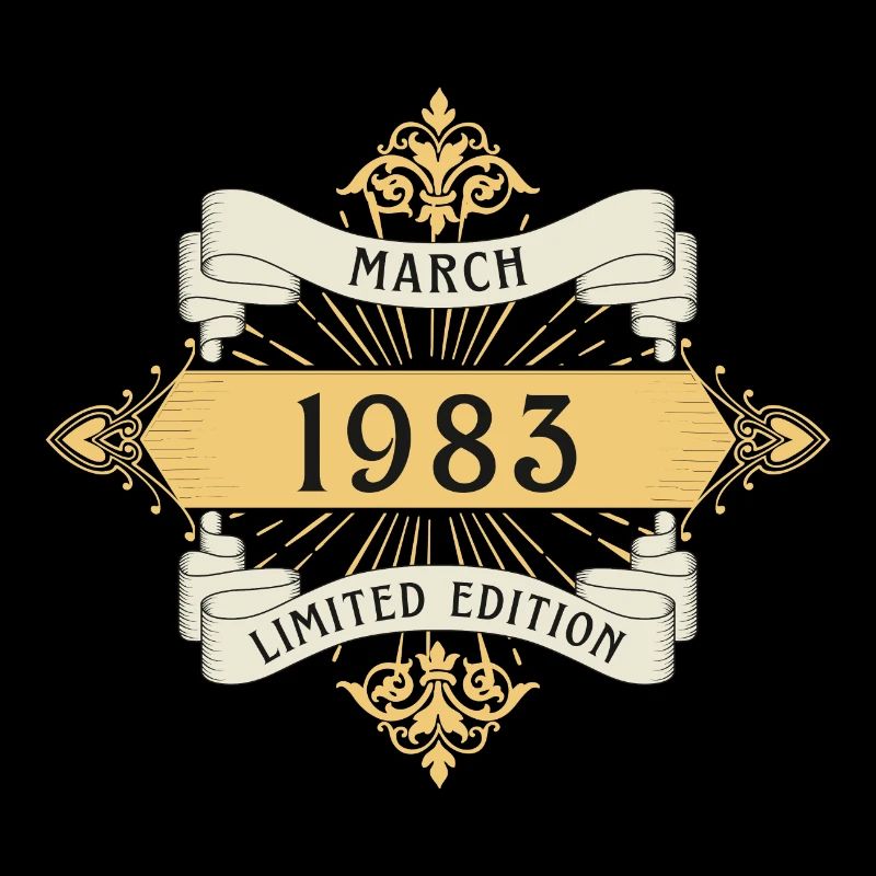 März 1983 Geburtstag Limited Edition