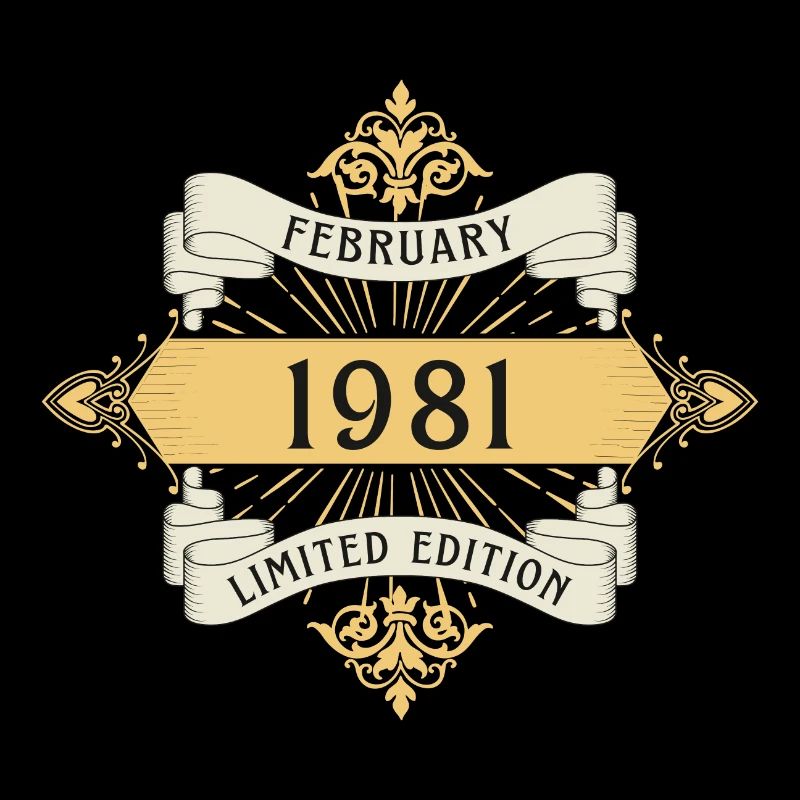 Februar 1981 Geburtstag Limited Edition