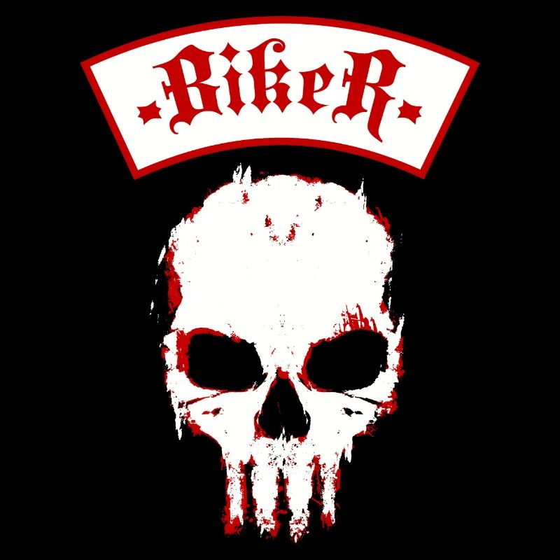 Biker Skull Logo
