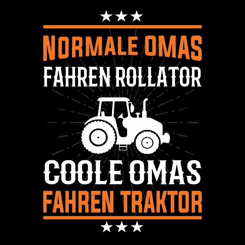 Coole Omas fahren Traktor Design