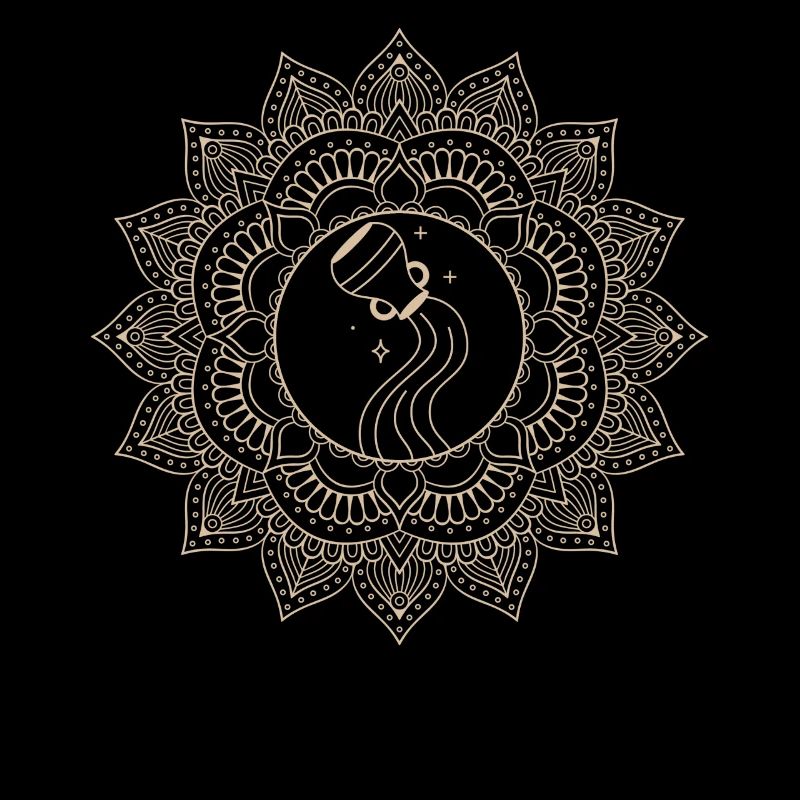 Wassermann Sternzeichen Mandala