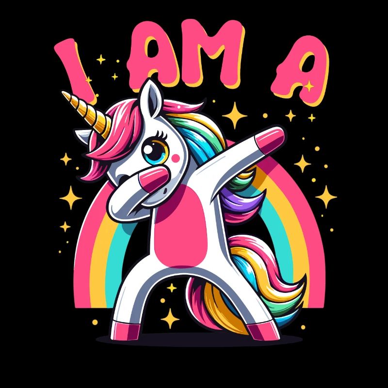Licorne Dabbing Mignon Arc-en-ciel Je Suis Une Licorne
