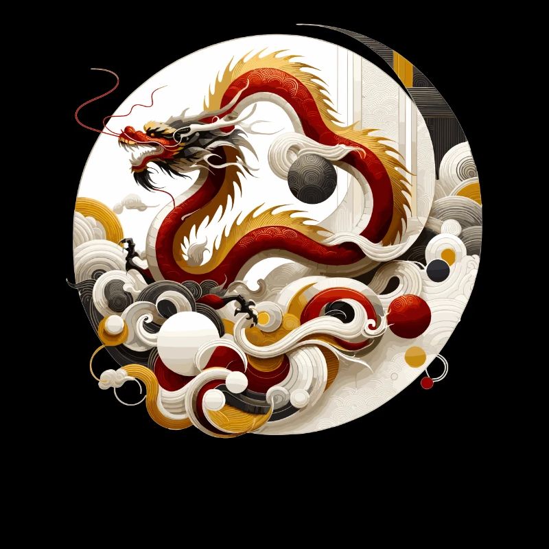 Art chinois du dragon