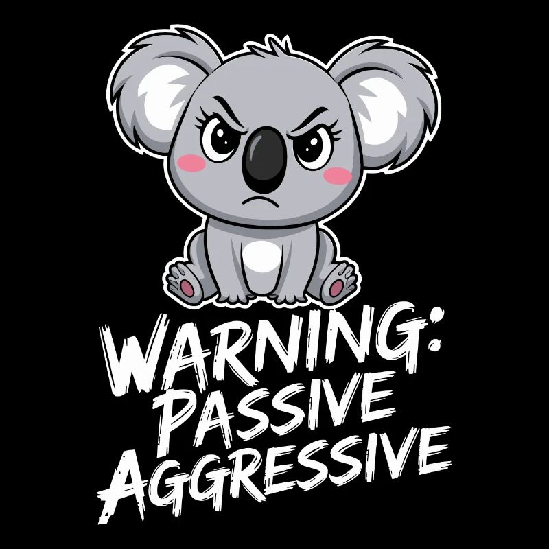 Warning: Passive-Aggressive Koala Drawing