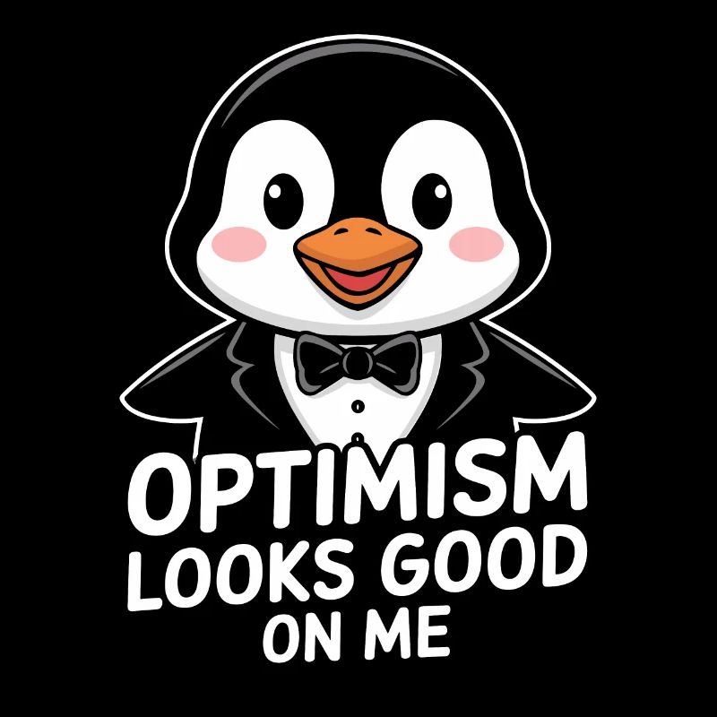 Optimismus Steht Mir Gut Pinguin Charme