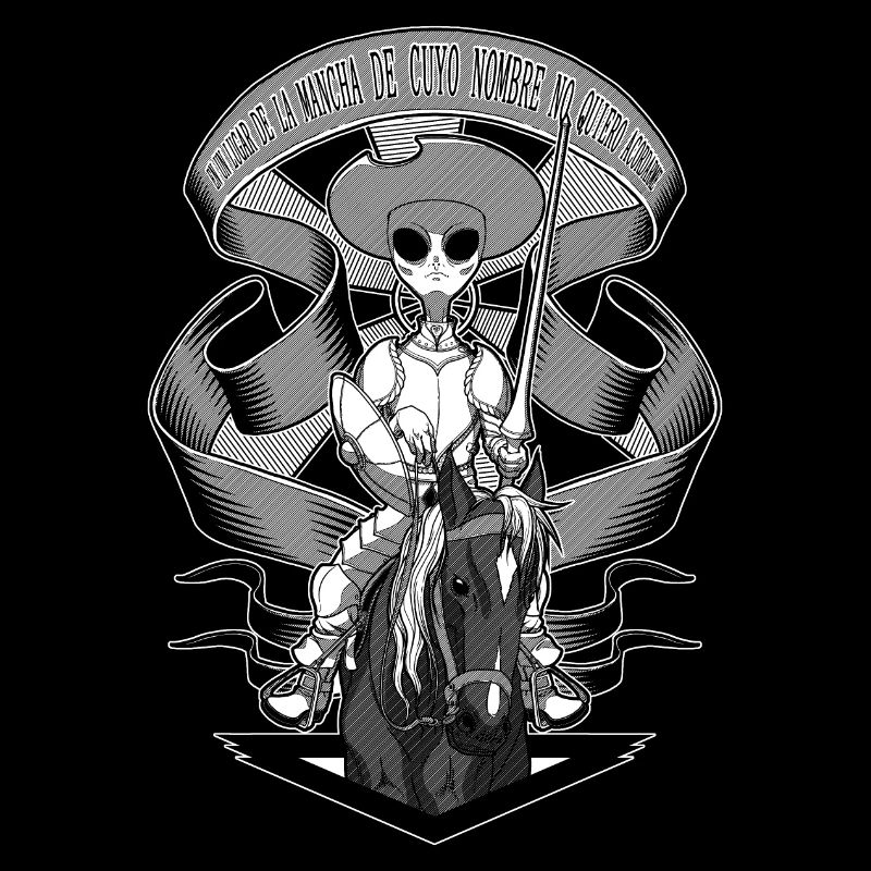 L’extraterrestre Don Quichotte - Version noire