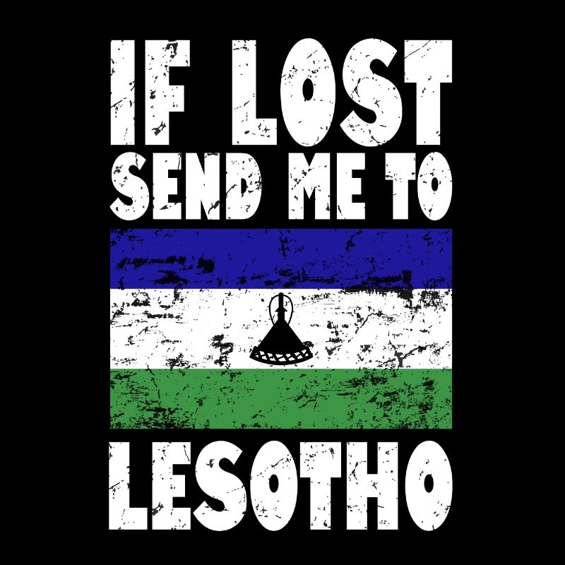 Lesotho Flagge Spruch