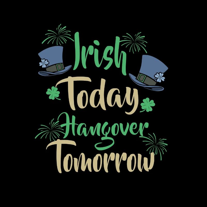 St Patrick s Day Irish Hangover Kleeblatt Party
