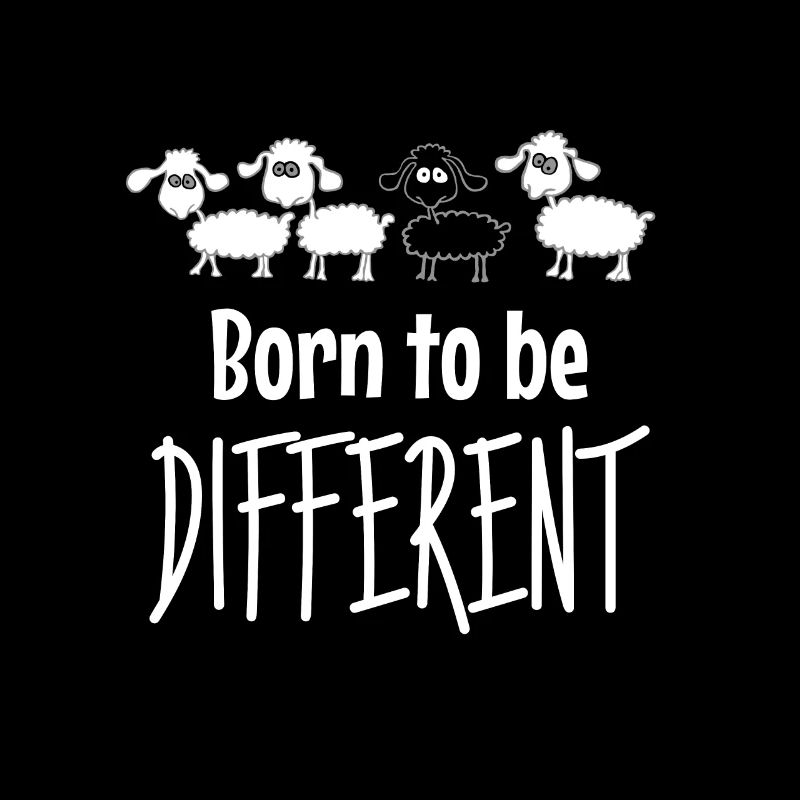 Born to be different. Black sheep