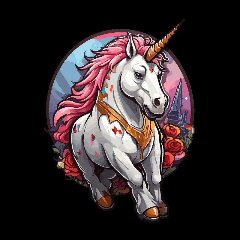 Einhorn mit pinker Mähne