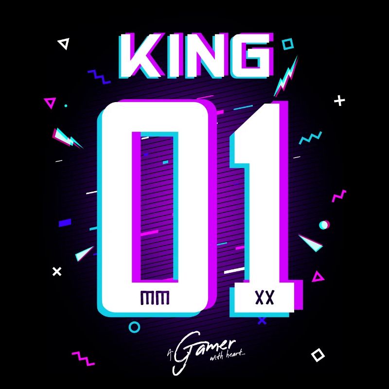 Gamer - King - Queen Geschenk Geschenkidee