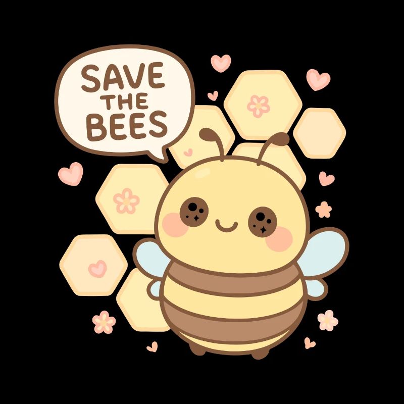 Save the Bees – Douce abeille avec un message